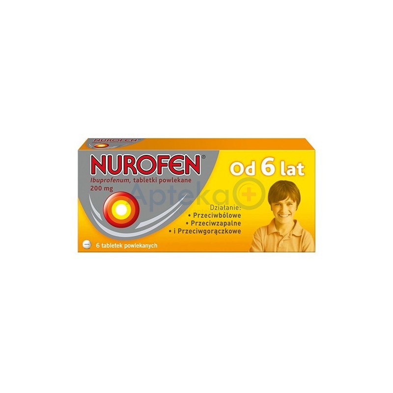 Nurofen 200 mg tabletki 6 tabl.