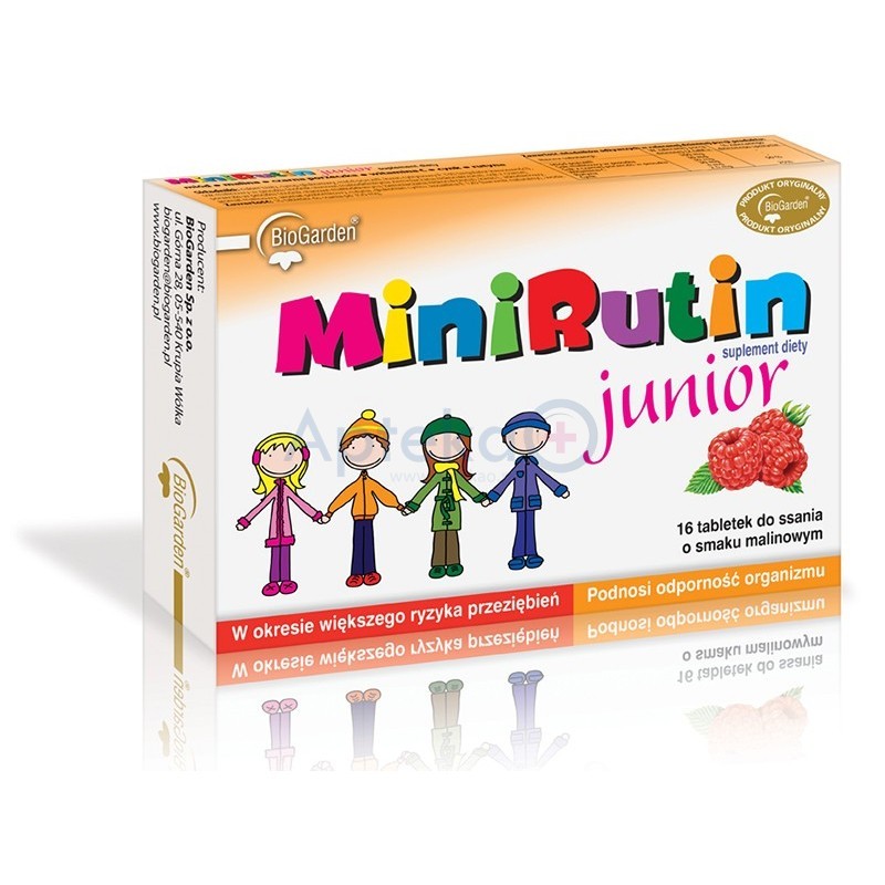 MiniRutin Junior tabletki do ssania 16 tabl.