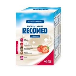 RecoMed dieta odżywcza kompletna o smaku truskawkowym saszetki 6 sasz.