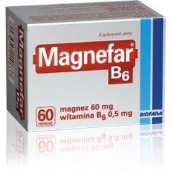 Magnefar B6 tabletki 60 tabl.