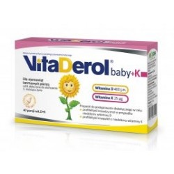VitaDerol baby + K kapsułki twist-off 40 kaps.