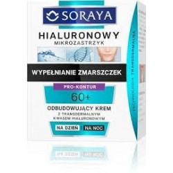 Soraya Hialuronowy Mikrozastrzyk Odbudowujący krem z transdermalnym kwasem hialuronowym na dzień i na noc 60+ 50 ml