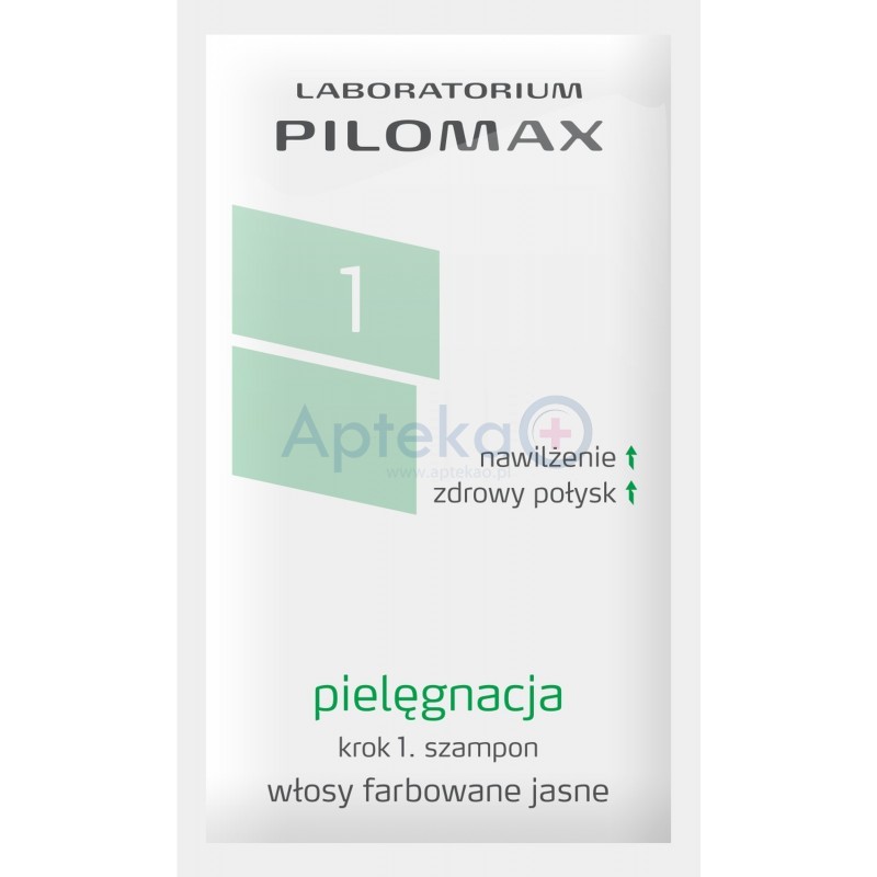 Pilomax pielęgnacja krok 1.  szampon włosy farbowane jasne 7 ml