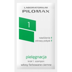 Pilomax pielęgnacja krok 1. szampon włosy farbowane ciemne 7 ml