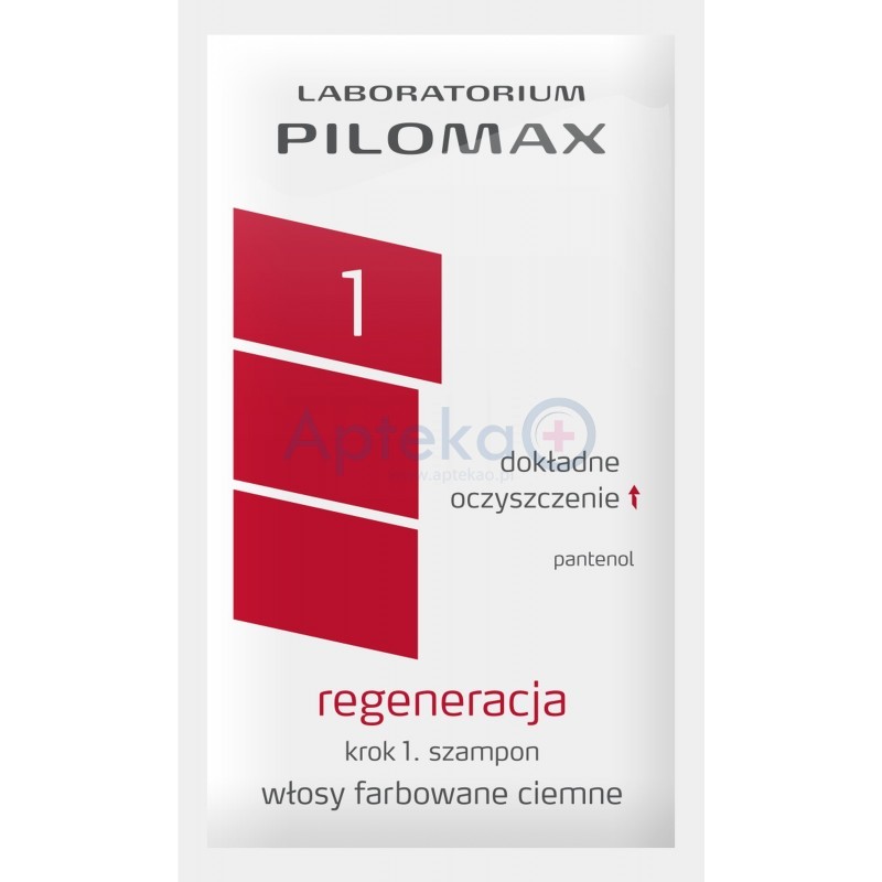 Pilomax regeneracja krok 1. szampon włosy farbowane ciemne 7 ml