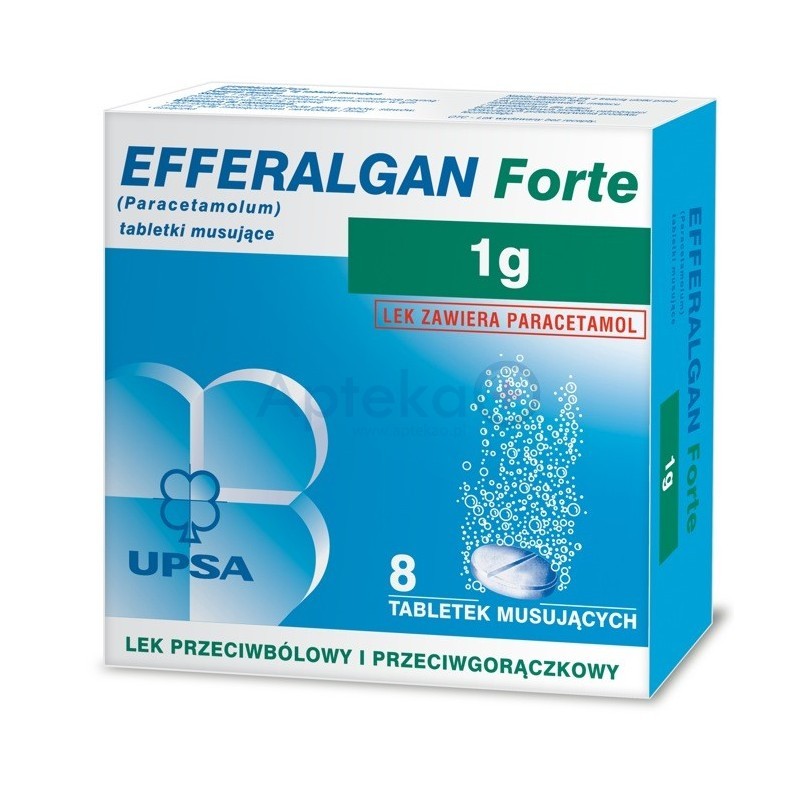 Efferalgan Forte 1000 mg tabletki musujące 8 tabl.