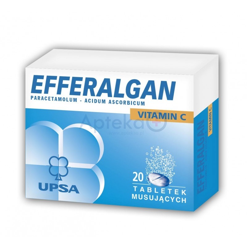 Efferalgan vitamina C tabletki musujące 20 tabl.