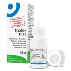 Hyabak 0,15% nawilżajace krople do oczu bez konserwantów 10 ml