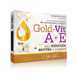 Gold-Vit A+E z wiesiołkiem i biotyną 30 kaps.