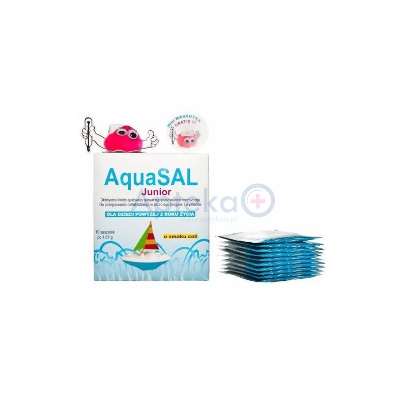 AquaSAL Junior o smaku coli 10 sasz.