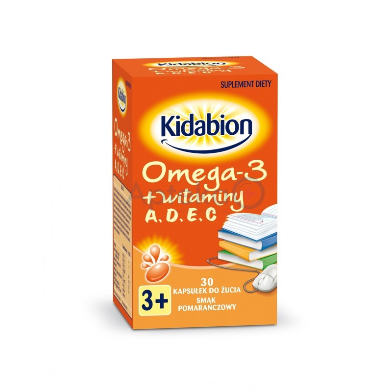 Kidabion smak Pomarańczowy kaps. 30 kapsułek do żucia