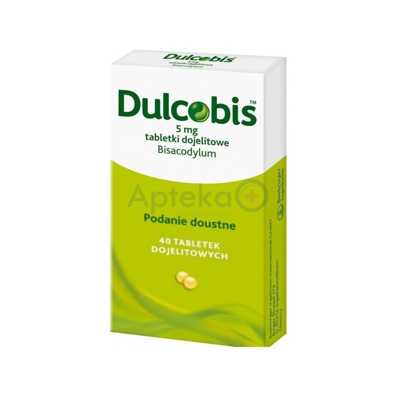 Dulcobis 5 mg tabletki dojelitowe 40 tabl.