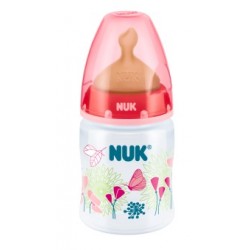 Nuk First Choice butelka 150 ml z lateksowym smoczkiem rozmiar 1 (0-6 miesięcy) M (średni otwór przepływowy) 1 szt.