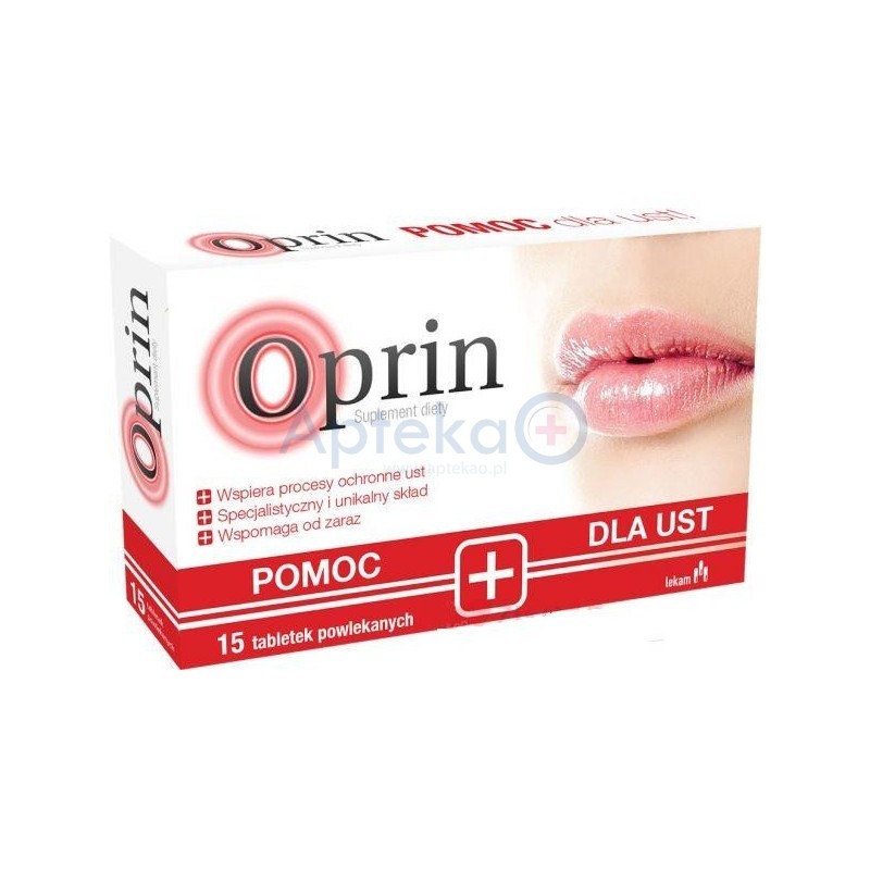 Oprin Pomoc dla ust tabletki 15 tabl.