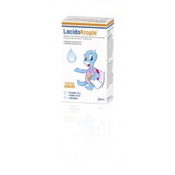 Lacidokrople proszek - zawiesina 1 torebka 1,4 g + rozpuszczalnik 10 ml + zakraplacz