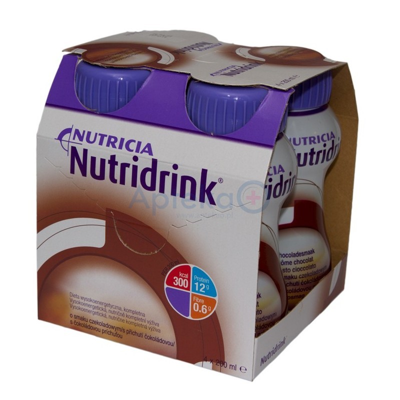 Nutridrink o smaku czekoladowym 4 x 200 ml 