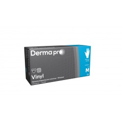 Rękawice diagnostyczne i ochronne Derma Pro Vinyl M 7-8 ( PASO ) winylowe pudrowane x 100 szt.