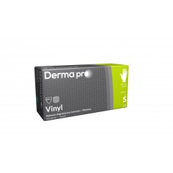 Rękawice diagnostyczne i ochronne Derma Pro Vinyl S 6-7 ( PASO ) winylowe pudrowane x 100 szt.