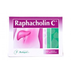 Raphacholin C tabletki drażowane 30 tabl. draż.