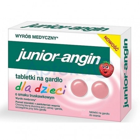 Junior-Angin tabletki na gardło dla dzieci 36 tabl.