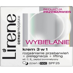 Lirene Wybielanie Krem 3w1 rozjaśnianie przebarwień + pielęgnacja + lifting 50ml