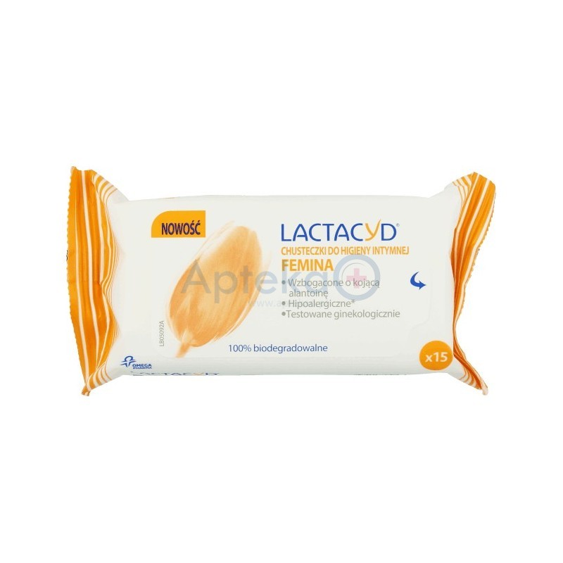 Lactacyd Femina chusteczki 15szt.