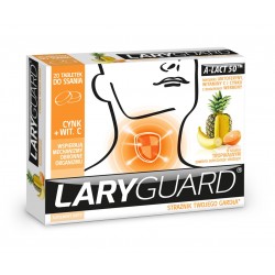 Laryguard tabletki do ssania o smaku owoców tropikalnych 20 tabl.