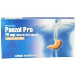 Panzol Pro 20 mg tabletki dojelitowe 7 tabl.  