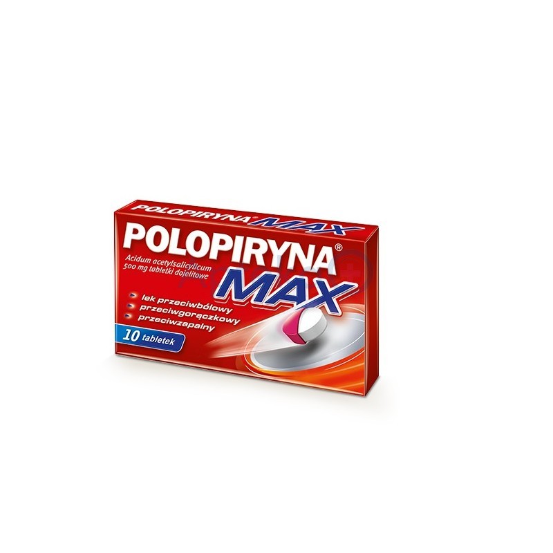 Polopiryna MAX 500mg tabletki 10 tabl. 
