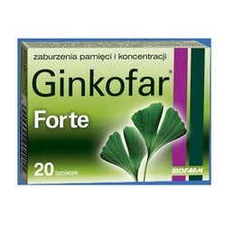 Ginkofar forte tabletki powlekane 80 mg 20 tabl.