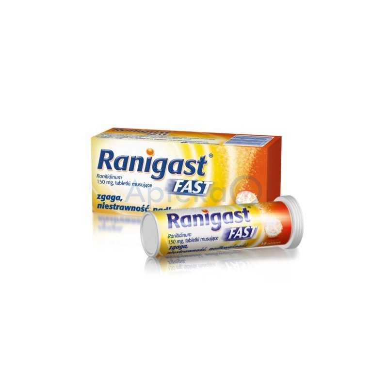 Ranigast Fast 150 mg tabletki musujące 10 tabl.
