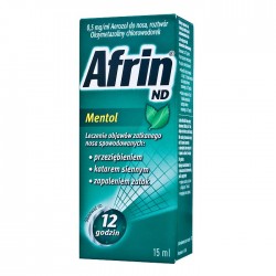 Afrin ND Mentol 0,5 mg / ml aerozol do nosa 15 ml