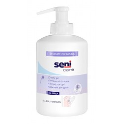 Zestaw produktów Seni Care z zawartością nawilżającego i działającego złuszczająco mocznika 1op.