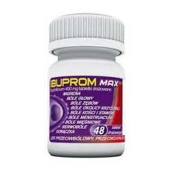 Ibuprom  MAX 400 mg tabl. powlekane 48 tabl.