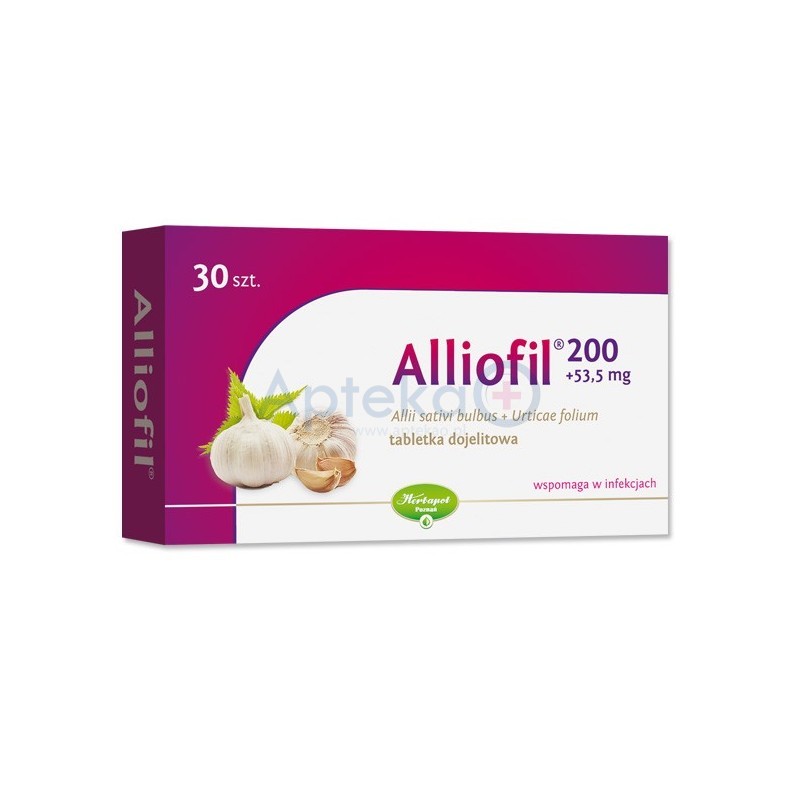 Alliofil tabletki dojelitowe 30 tabl.