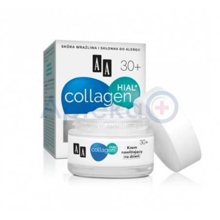 AA Collagen Hial + krem ujędrniajaco-nawilżający na dzień 30+ 50 ml