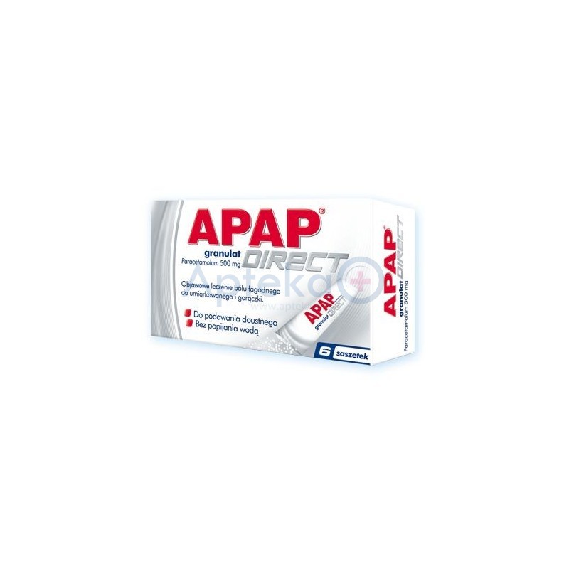 Apap Direct 500 mg saszetki 6 sasz.