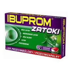 Ibuprom ZATOKI  200 mg tabl. powlekane 12 tabl.