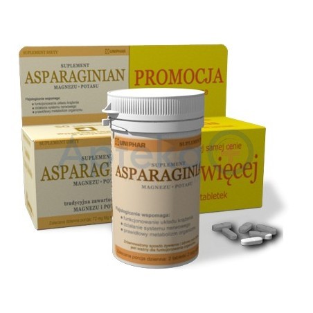 Asparaginian Magnez Potas tabletki 50 + 50 szt.