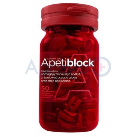 Apetiblock tabletki musujące do ssania 50 tabl.