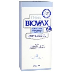 Biovax Intensywnie Regenerująca Szampon do włosów osłabionych 200 ml 