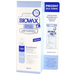 Biovax Intensywnie Regenerująca Odżywka dwufazowa bez spłukiwania  do włosów osłabionych + proteiny mleczne 150 ml 