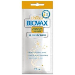 Biovax Intensywnie Regenerująca Maseczka do włosów blond 20 ml 1 sasz.