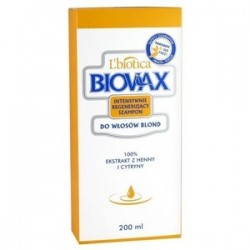 Biovax Intensywnie Regenerująca Szampon do włosów blond 200 ml 