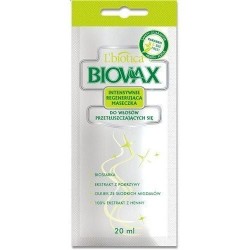 Biovax Intensywnie Regenerująca Maseczka do włosów przetłuszczających się 20 ml 1 sasz.