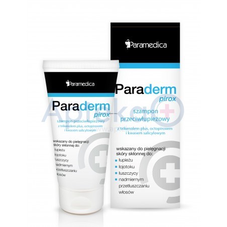 Paraderm Pirox szampon przeciwłupieżowy z trikenolem plus, octopiroxem i kwasem salicylowym 150ml