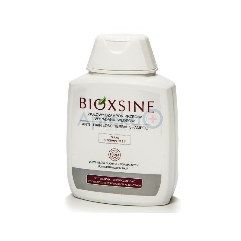 Bioxsine Szampon ziołowy zapobiegający wypadaniu do włosów suchych i normalnych 300ml