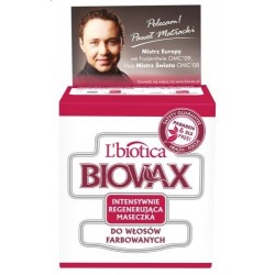 Biovax Intensywnie Regenerująca Maseczka do włosów farbowanych  500 ml