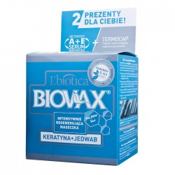 Biovax Intensywnie Regenerująca Maseczka do włosów keratyna + jedwab 500 ml