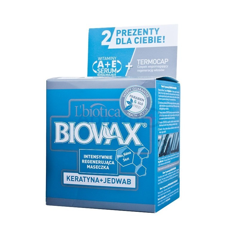 Biovax Intensywnie Regenerująca Maseczka do włosów keratyna + jedwab 500 ml